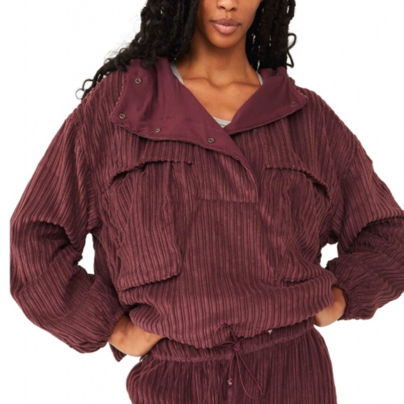 Free people movement bring the heat cord pullover - Picture 6 of 7